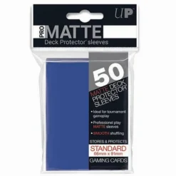 Koszulki na karty Ultra-Pro Pro-Matte Standard 66x91 mm 50 sztuk - niebieskie