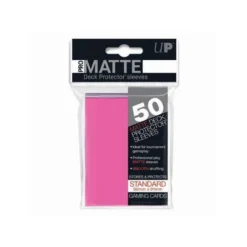 Koszulki na karty Ultra-Pro Pro-Matte Standard 66x91 mm 50 sztuk - jasnoróżowy / bright pink