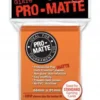 Koszulki na karty Ultra-Pro Pro-Matte Standard 66x91 mm 50 sztuk - pomarańczowy