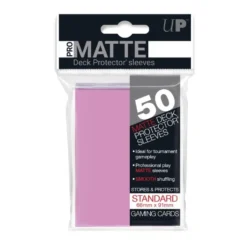 Koszulki na karty Ultra-Pro Pro-Matte Standard 66x91 mm 50 sztuk - różowy