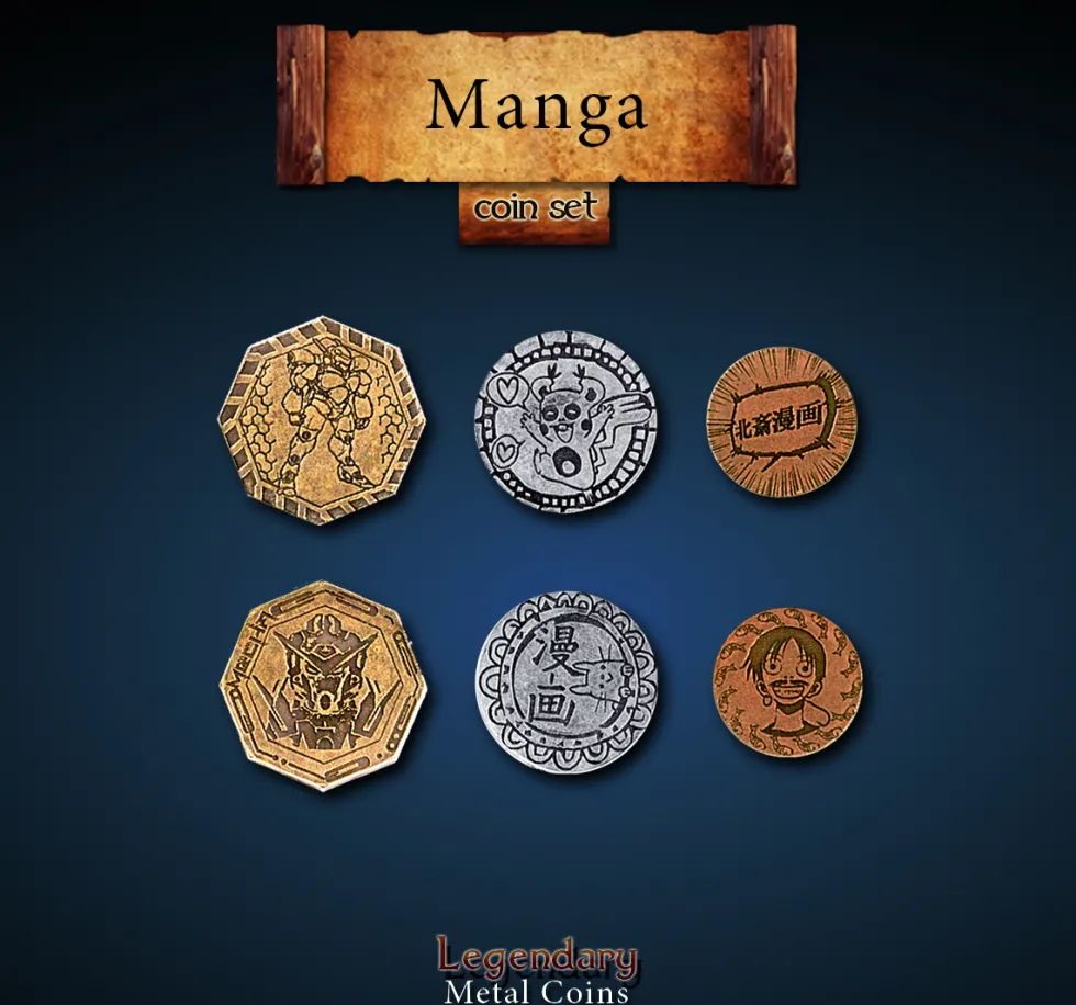 Legendary Metal Coins - Manga