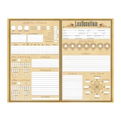 LexOccultum RPG: Character sheets (20 sztuk)