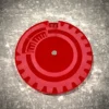 Licznik / dial do gier 1-24 - lity czerwony