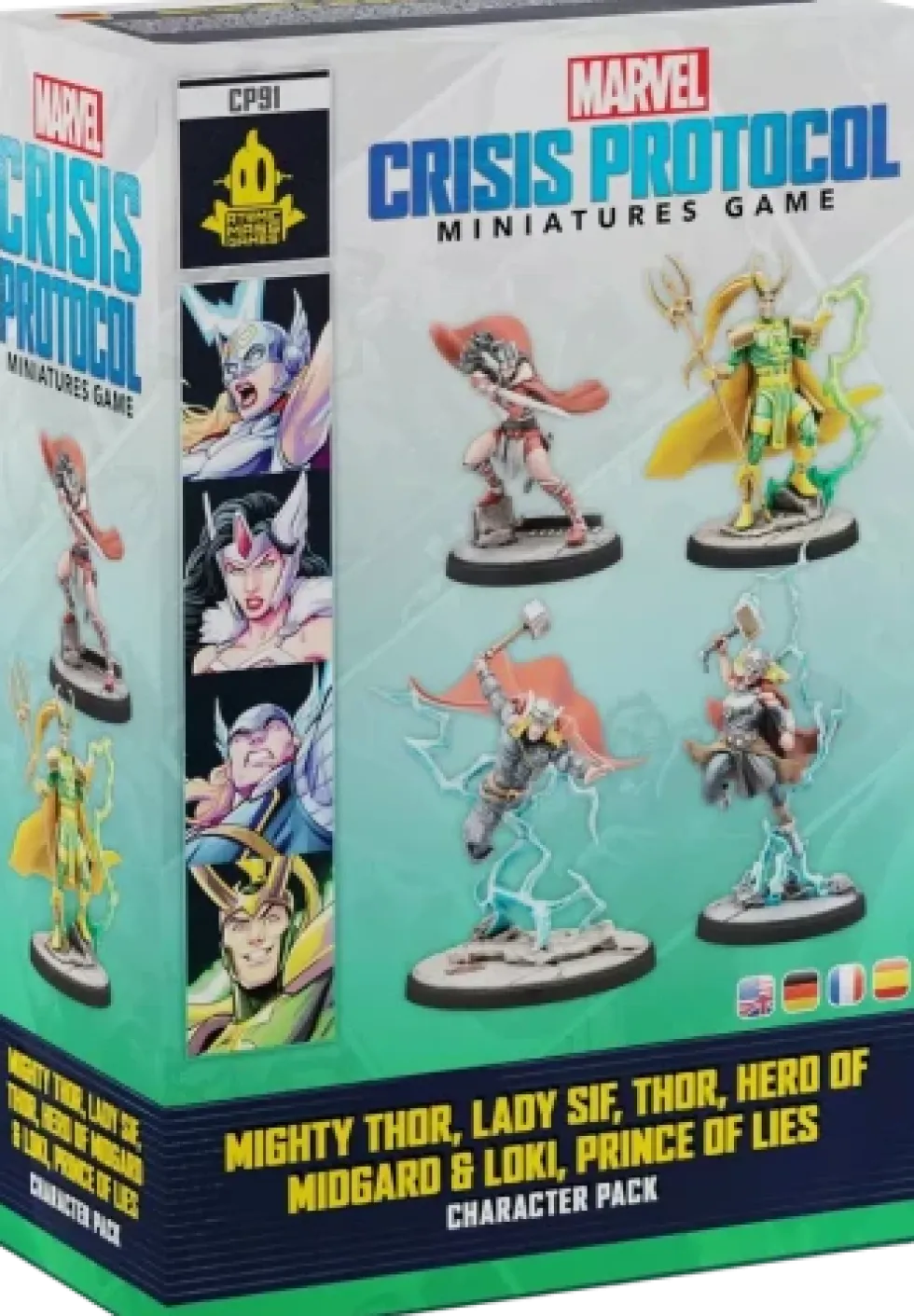 Marvel: Crisis Protocol - Mighty Thor, Lady Sif, Thor, Hero of Midgard & Loki, Prince of Lies