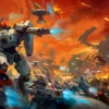 Mata do gry Ultra-Pro: Warhammer 40,000 - T'au Empire Codex Aligned - Playmat - Stitched