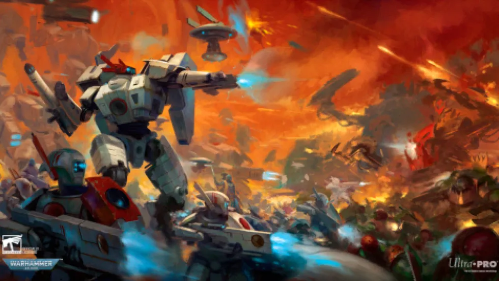 Mata do gry Ultra-Pro: Warhammer 40,000 - T'au Empire Codex Aligned - Playmat - Stitched