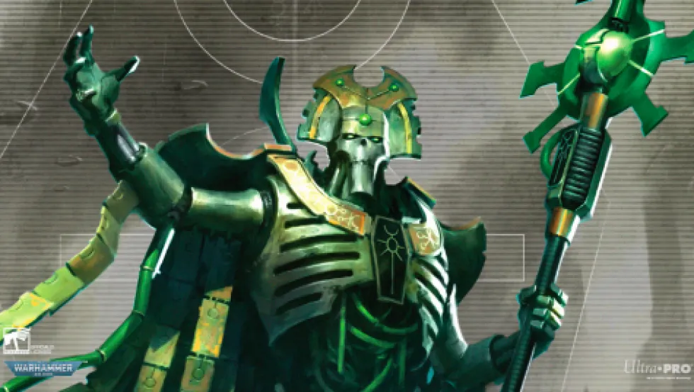 Mata do gry Ultra-Pro: Warhammer 40,000 - Necron Codex Aligned - Playmat - Stitched