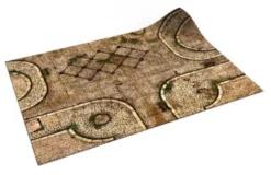 Mata gumowa jednostronna: Bramy Menothu 30”x22” / 76x56 cm