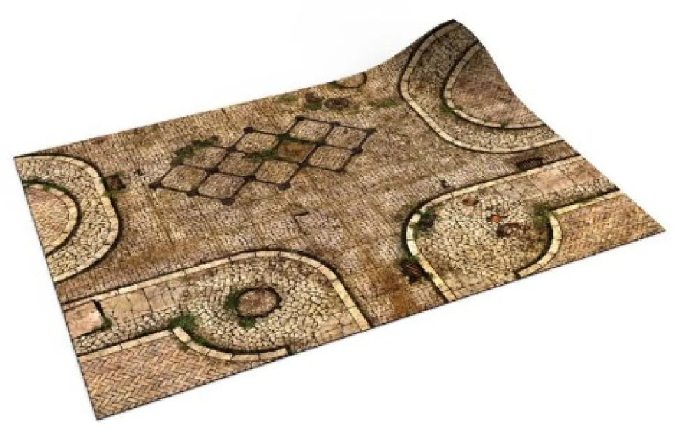 Mata gumowa jednostronna: Bramy Menothu 30”x22” / 76x56 cm