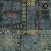 Mata gumowa jednostronna: Upadłe Miasto 30”x22” / 76x56 cm