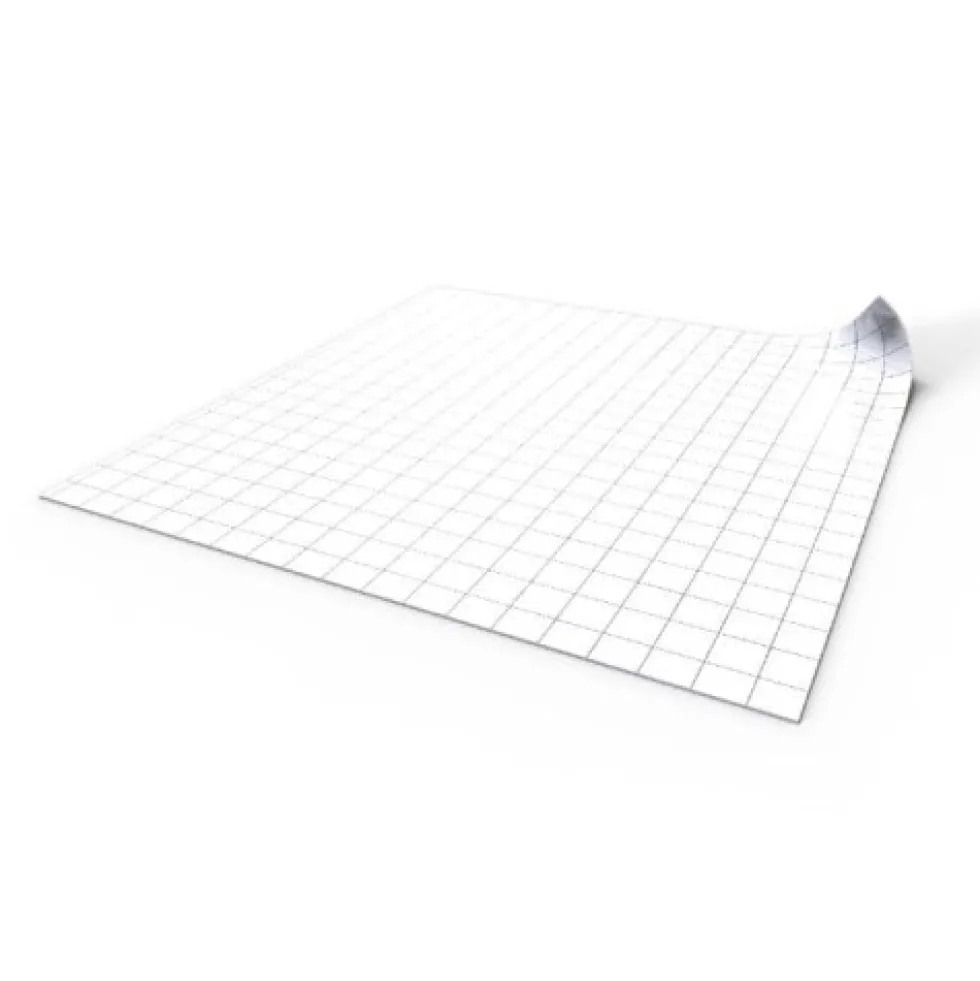 Mata Suchościeralna: 50x50 cm siatka kwadratowa - Biała