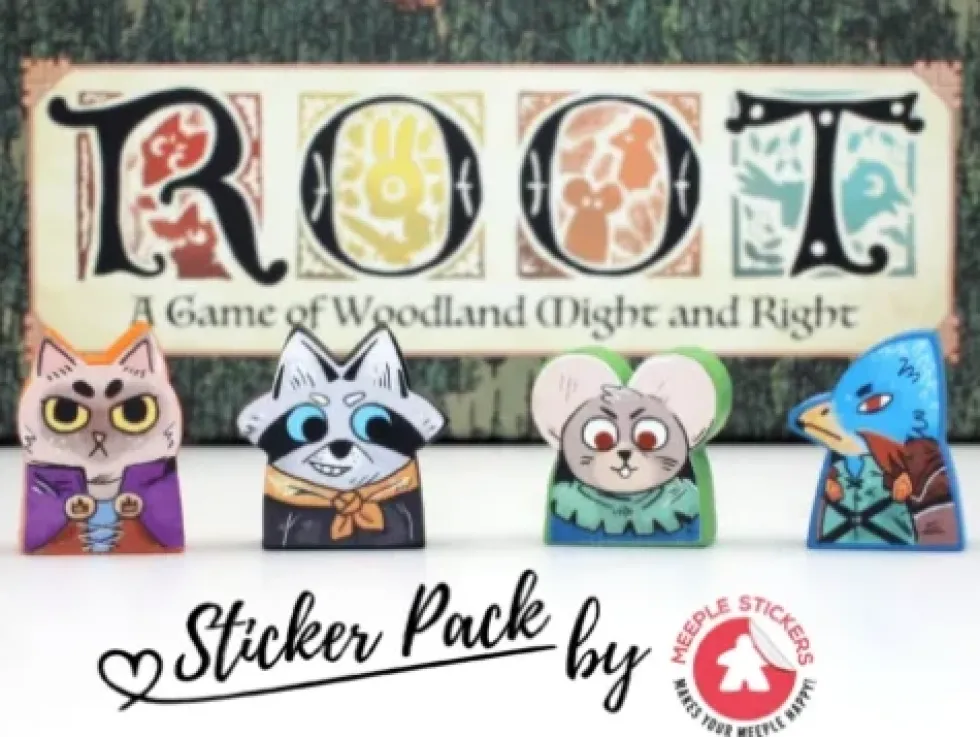 Meeple Stickers: zestaw naklejek do Root