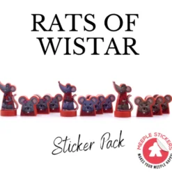 Meeple Stickers: zestaw naklejek do Szczury z Wistar