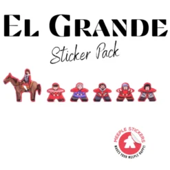 Meeple Stickers: zestaw naklejek od El Grande