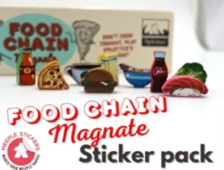 Meeple Stickers: zestaw naklejek do Food Chain Magnate