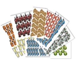 Meeple Stickers: zestaw naklejek do Food Chain Magnate: Ketchup