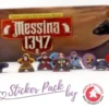 Meeple Stickers: zestaw naklejek do Messina 1347