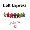 Meeple Stickers: zestaw naklejek do Colt Express