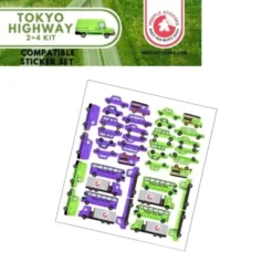 Meeple Stickers: zestaw naklejek do Tokyo Highway - 2+4 Kit