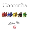 Meeple Stickers: zestaw naklejek do Concordia