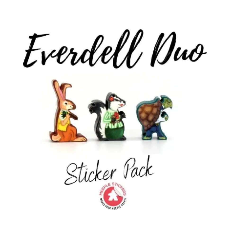 Meeple Stickers: zestaw naklejek do Everdell Duo