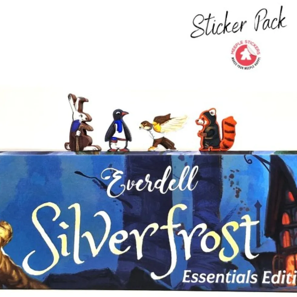 Meeple Stickers: zestaw naklejek do Everdell Silverfrost