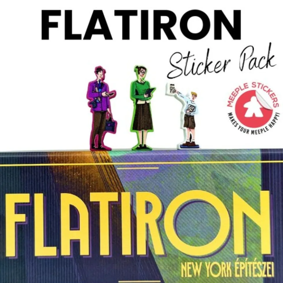 Meeple Stickers: zestaw naklejek do Flatiron