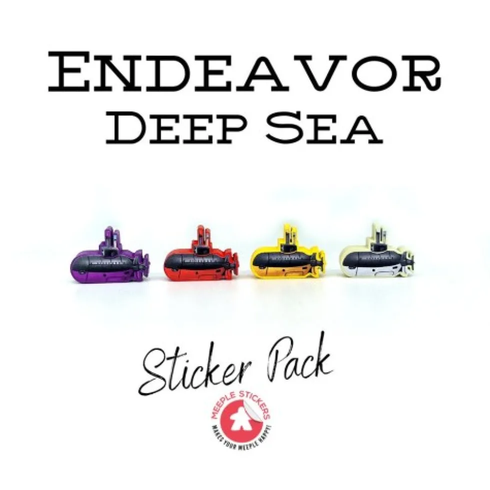 Meeple Stickers: zestaw naklejek do Endeavor: Deep Sea