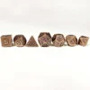 Mini Metal RPG Dice Set - Ancient Copper