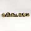 Mini Metal RPG Dice Set - Ancient Bronze