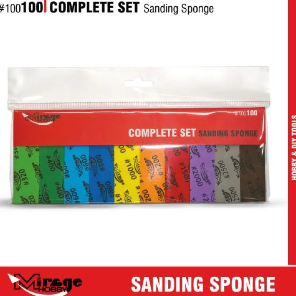 Mirage Hobby: Complete Set Sanding Sponge- 20 szt. (#320 - #3000)
