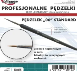 Mirage Hobby: Pędzel Standard "2/0" (włosie syntetyczne)