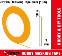 Mirage Hobby: Taśma maskująca 3,0mm (18m)