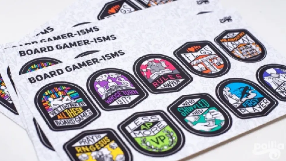 Naklejki Board Gamer-Isms (arkusz)