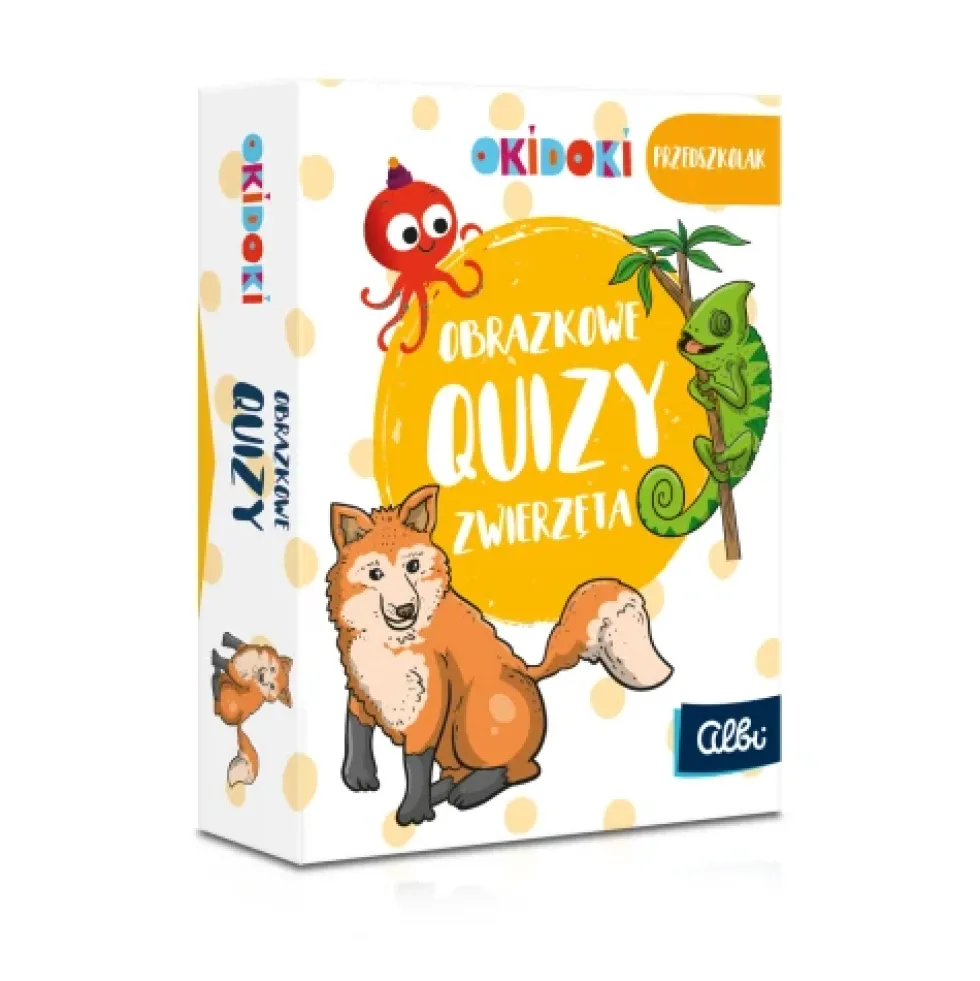 OKIDOKI: Obrazkowe quizy. Zwierzęta 3+