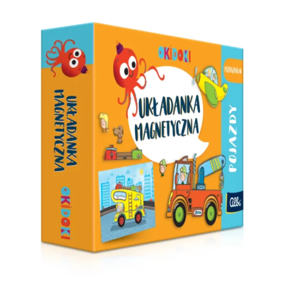 OKIDOKI: Układanka magnetyczna - Pojazdy