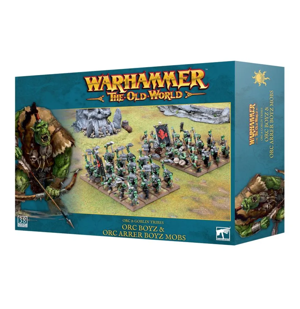 Orc & Goblin tribes: Orc Boyz & Orc Arrer Boyz Mob (Warhammer: The Old World)
