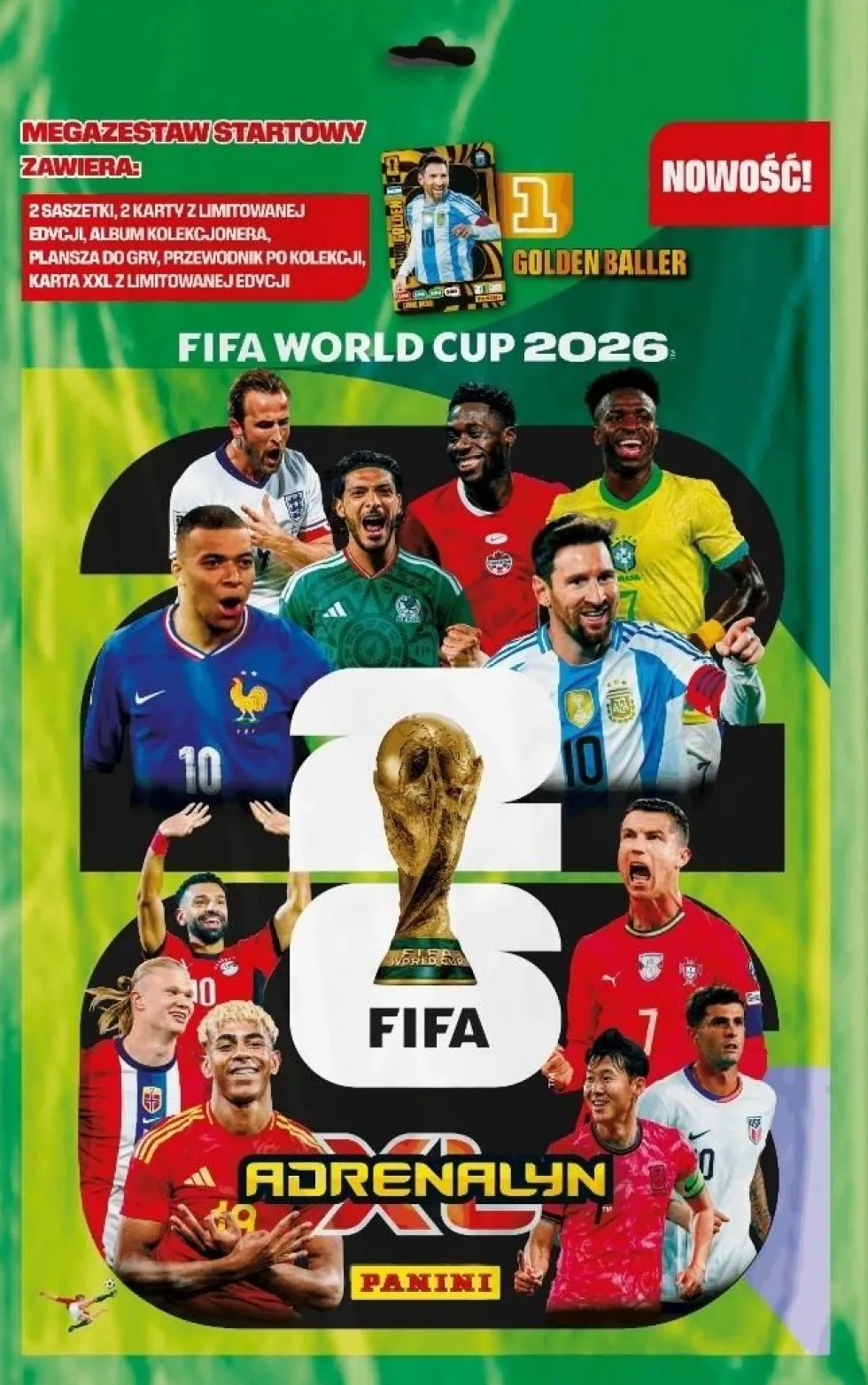 Panini: FIFA World Cup 2026 - Adrenalyn XL - Mega zestaw startowy