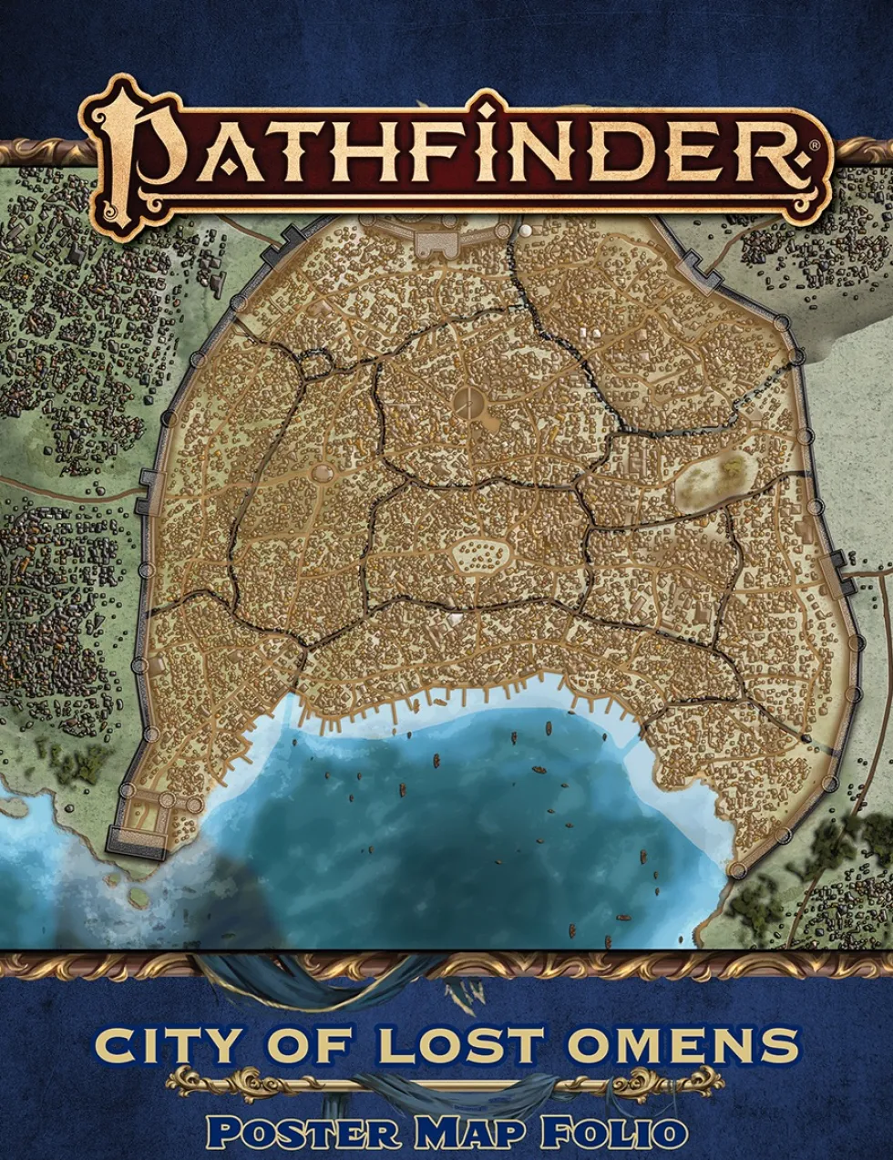 Pathfinder RPG: Lost Omens - City of Lost Omens Poster Map Folio