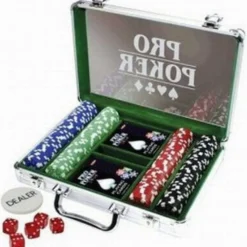 Poker Deluxe 200 - żetony i karty do pokera