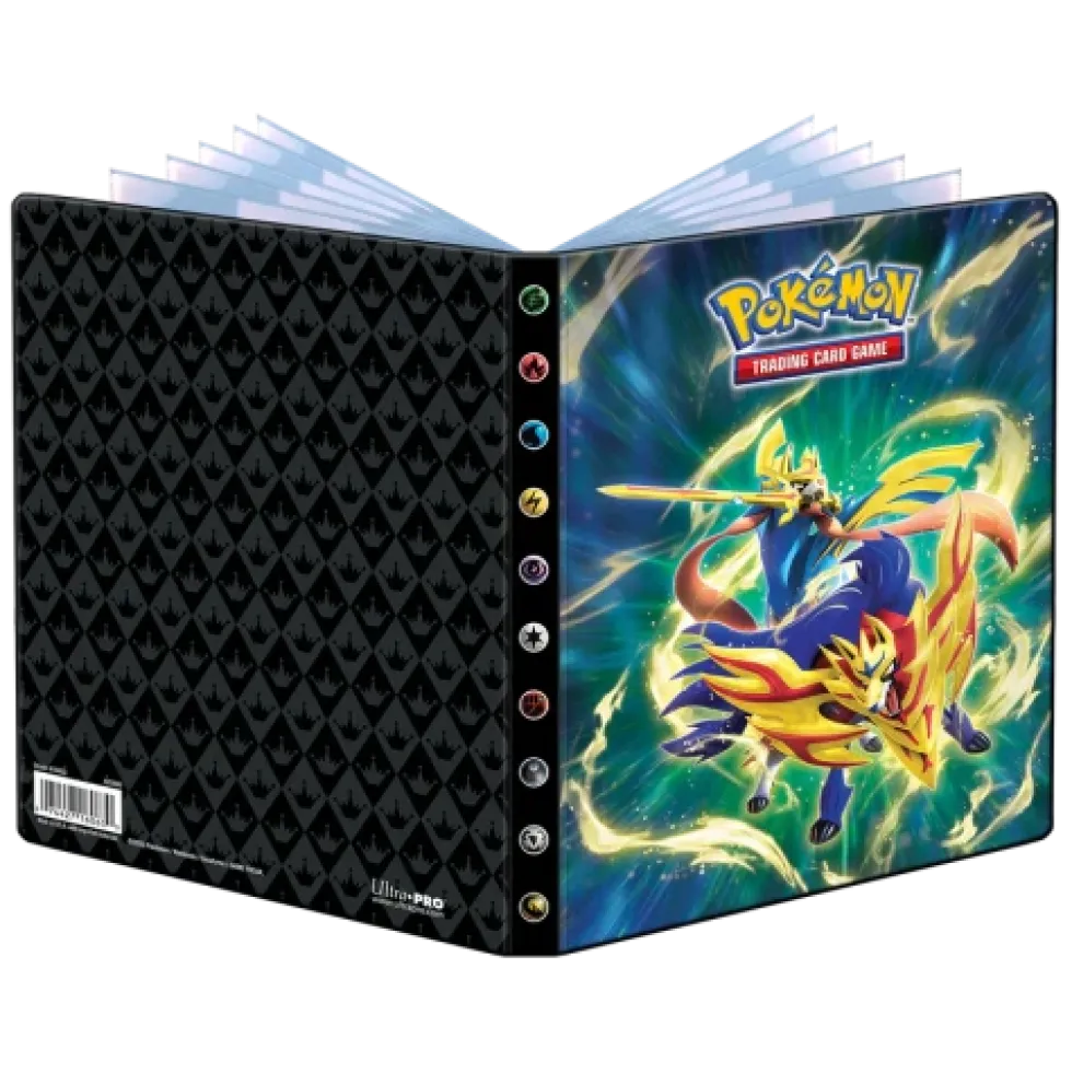 Pokémon TCG: Album Ultra Pro 4-Pocket - Crowned Sword Zacian & Zamazenta