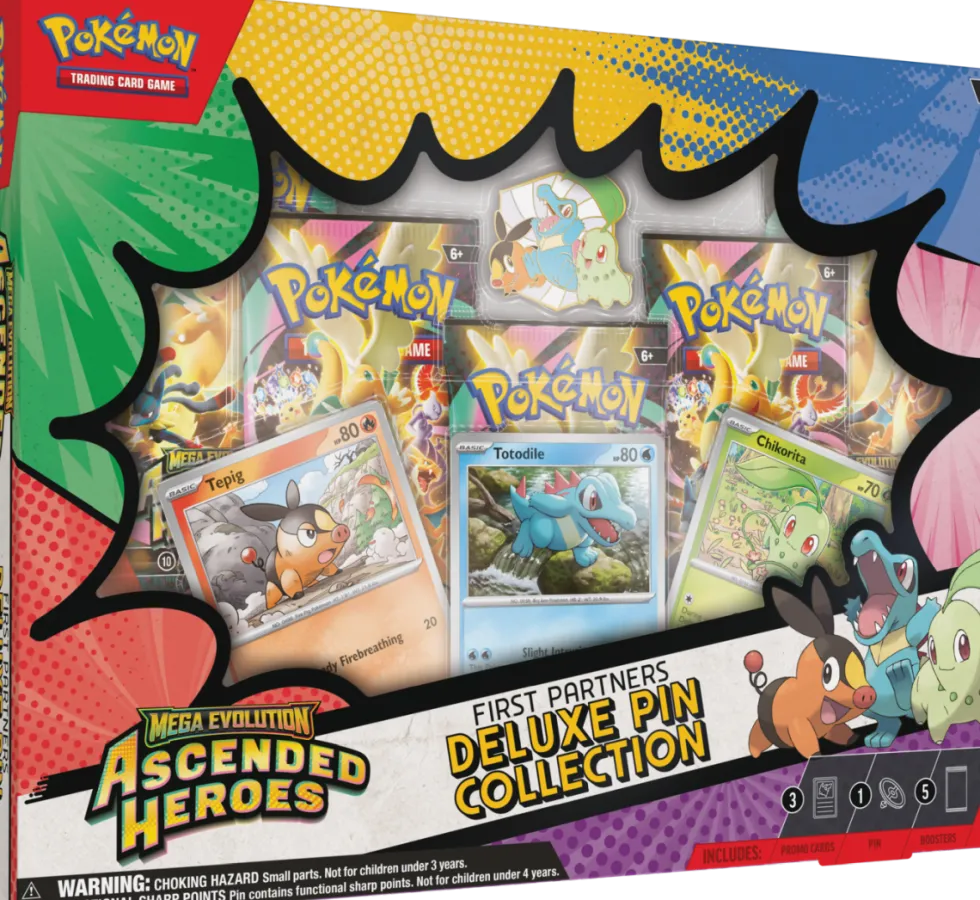 Pokémon TCG: Mega Evolution - Ascended Heroes - Deluxe Pin Collection - First Partners