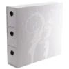 Pudełko Dragon Shield Fortress 3-Card Drawers Vertical XL - Białe