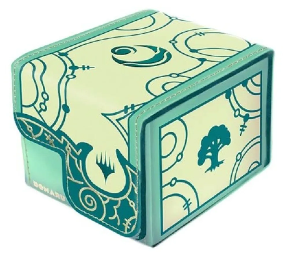 Pudełko na karty Gatherers' Tavern - MTG Domaru Deck Box - Bloomseeker Green