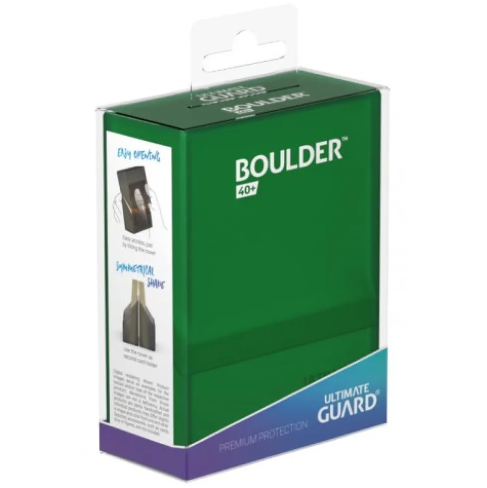 Pudełko na karty Ultimate Guard Boulder Deck Case 40+ Emerald
