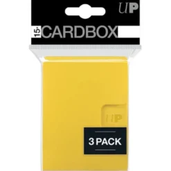 Pudełko na karty Ultra-Pro: PRO 15+ Card Box (3 sztuki): Yellow