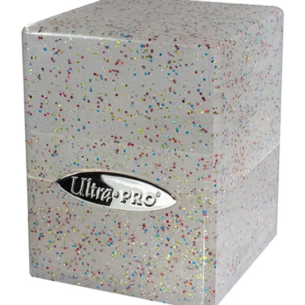 Pudełko na karty Ultra-pro Satin Cube - glitter clear