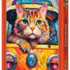 Puzzle 1000 Cat Bus Travel