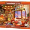 Puzzle 1000 Christmas Evening With Pets