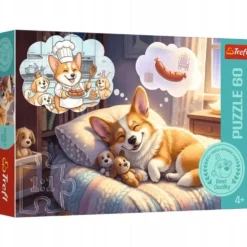 Puzzle 60 Corgi w krainie snów